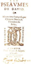 Pseaumes de David 1618